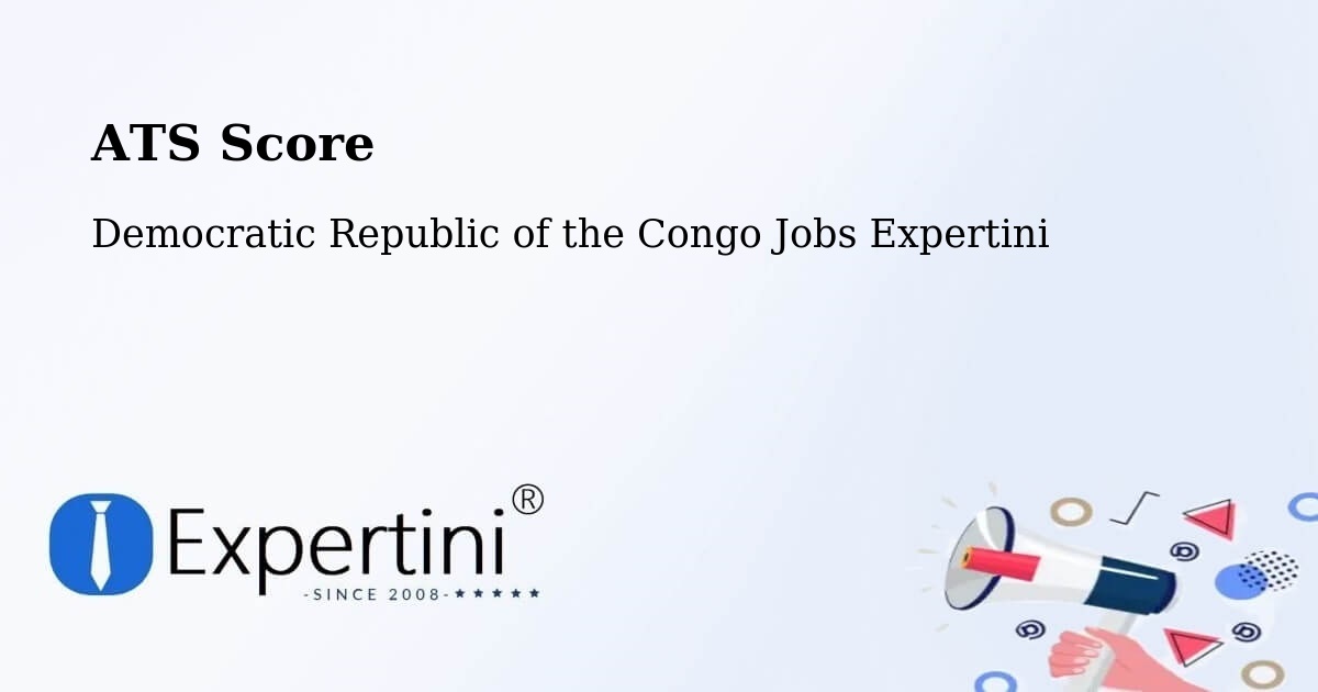 Resume ATS Score & Job Description Match Tool – Bosobolo - Democratic Republic of the Congo Jobs Expertini